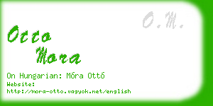otto mora business card